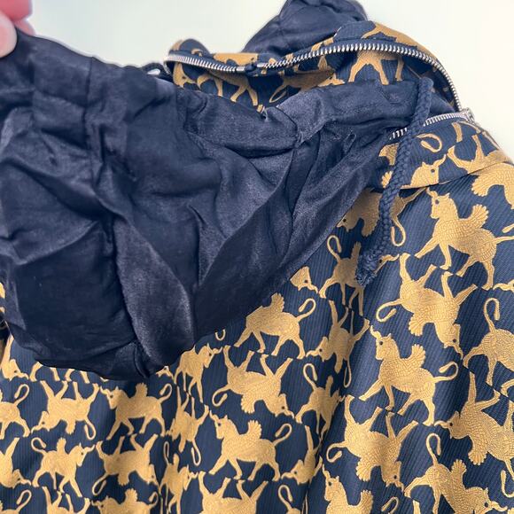 Vtg Bogner Goan Thylmann Ski Suit One Piece Women 10 Unicorn Pegasus Black Gold - Picture 6 of 16